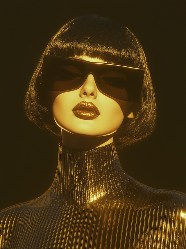 Futuristic Glamour Portrait