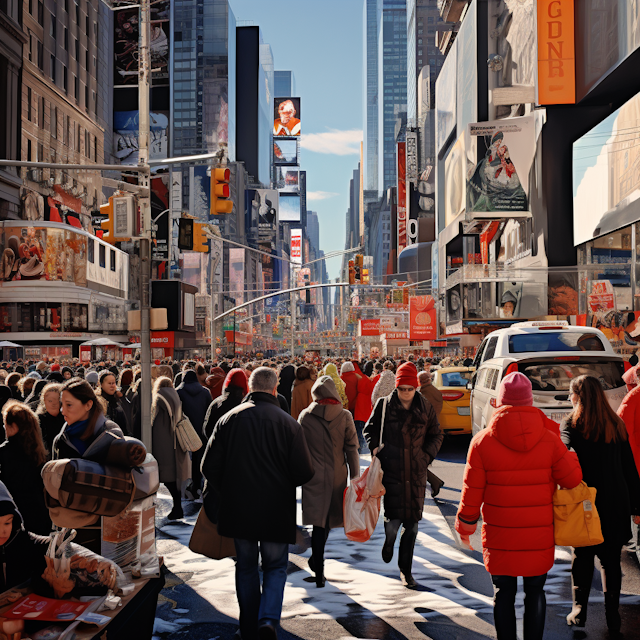 Winter Commute in a Multicultural Metropolis