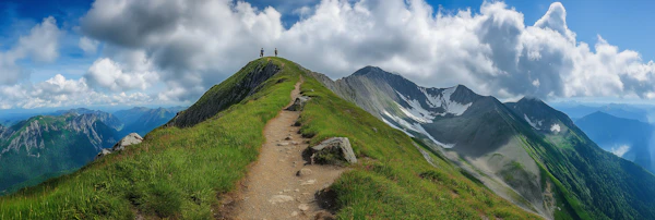 Mountain Hikers View
