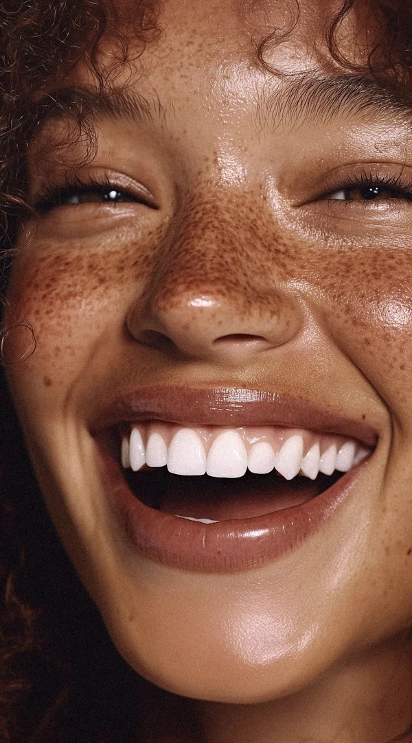 Freckled Radiant Smile