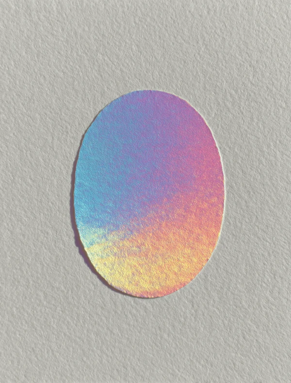Iridescent Circle Art