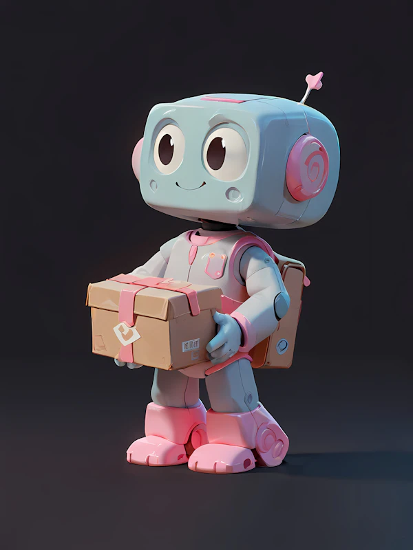 3D Robot with Gift