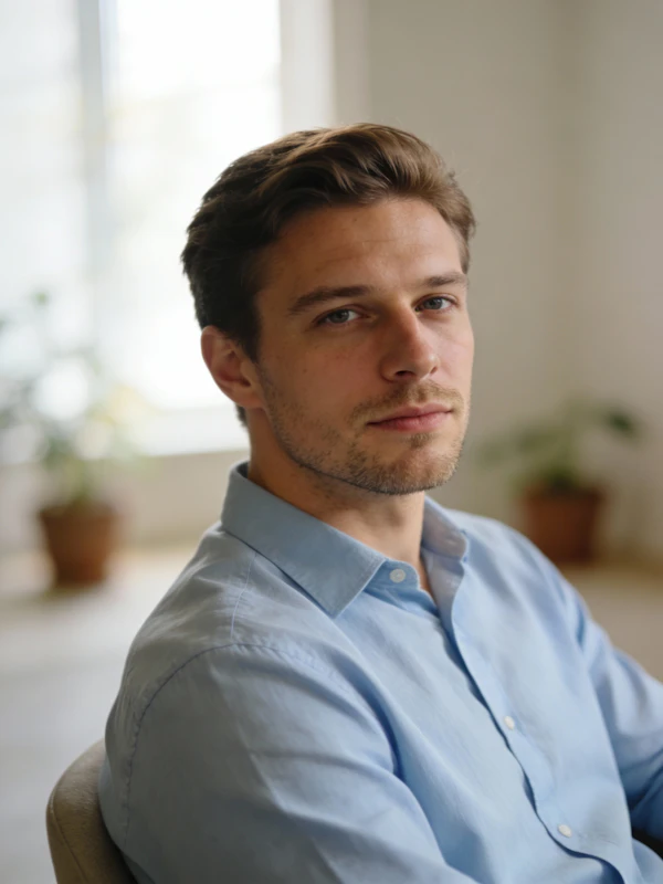 Man in Casual Setting