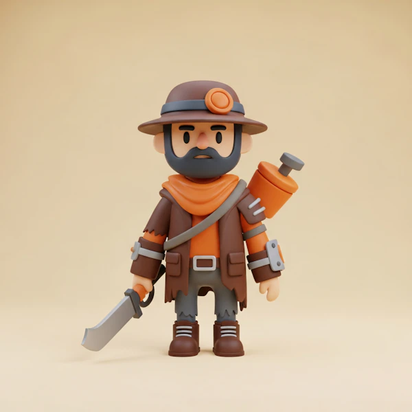 Adventurous 3D Character