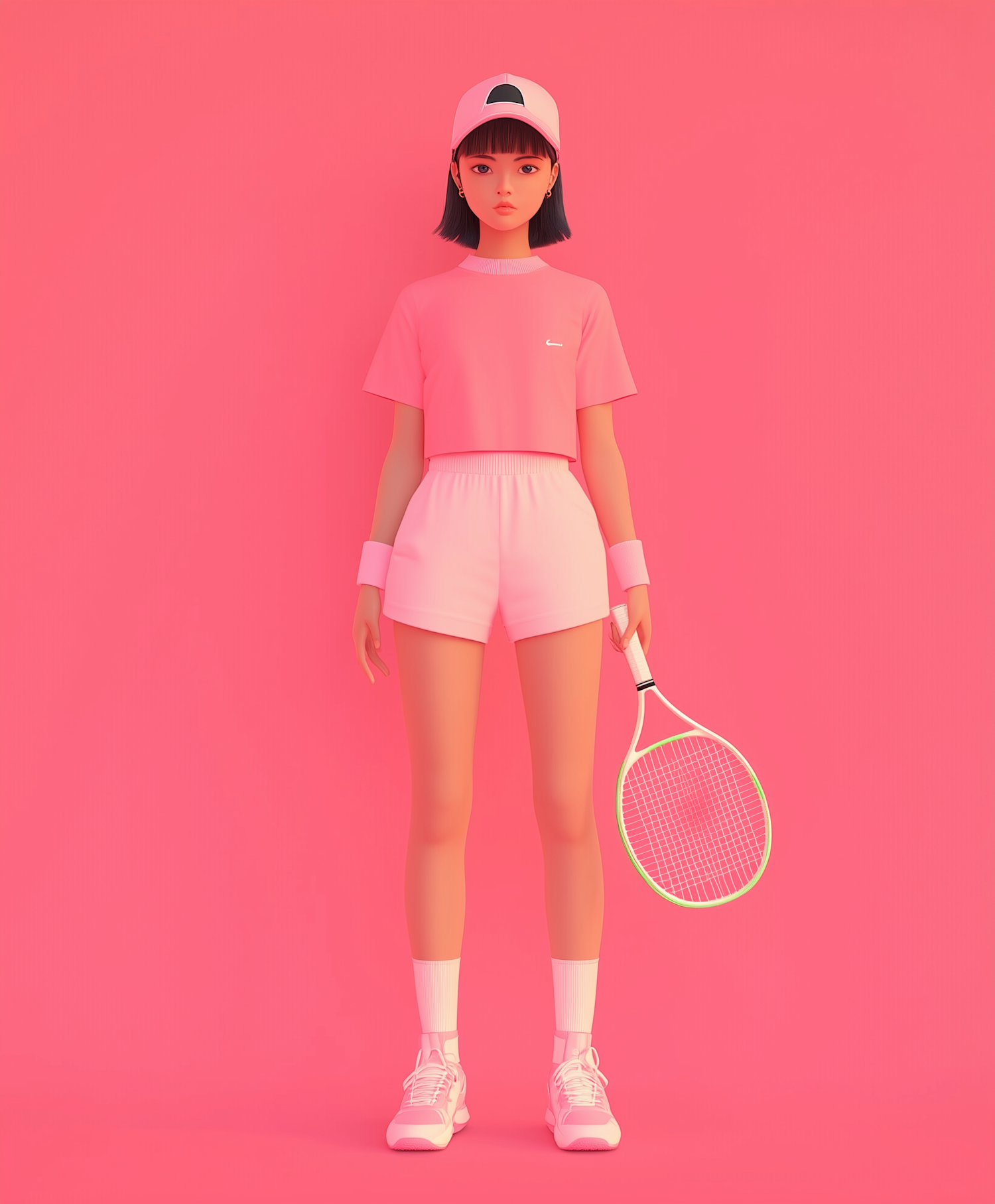 Monochromatic Pink Athlete