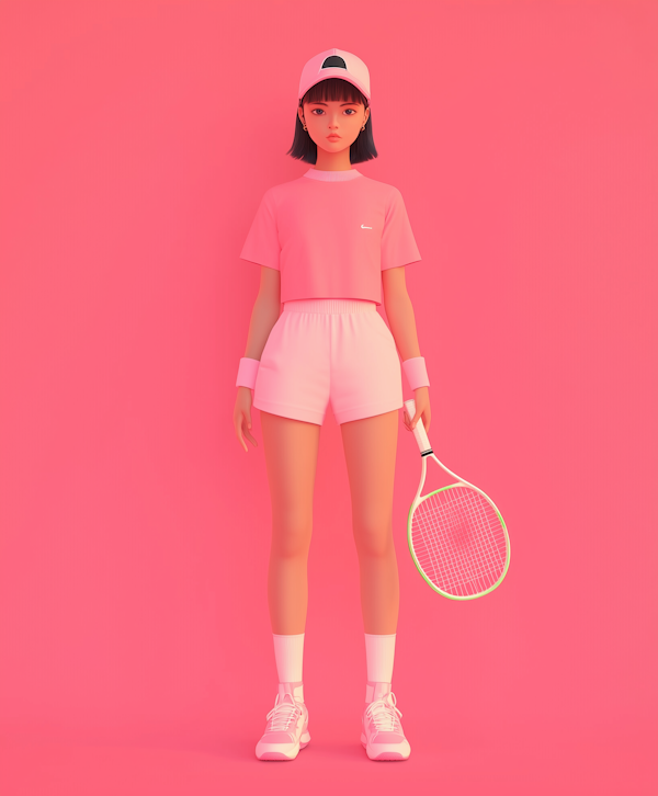 Monochromatic Pink Athlete