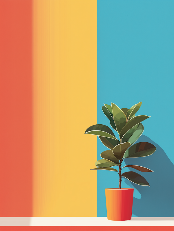 Minimalist Potted Plant