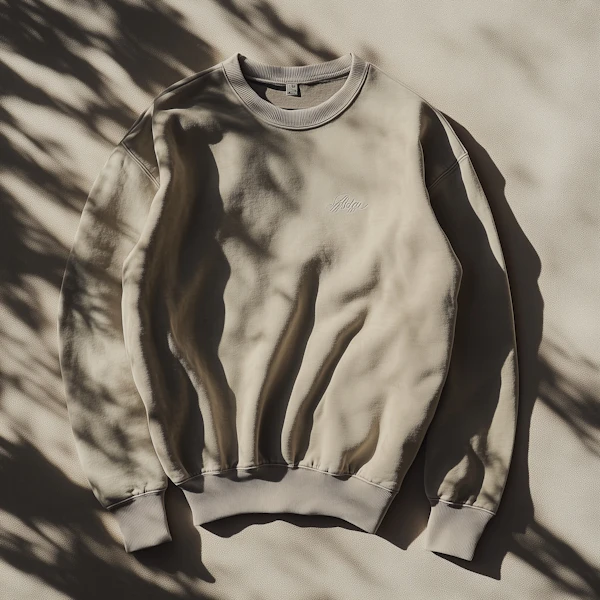 Beige Crewneck Aesthetic