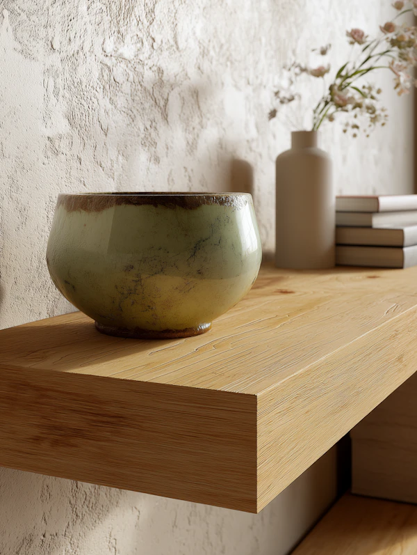 Minimalist Shelf Scene