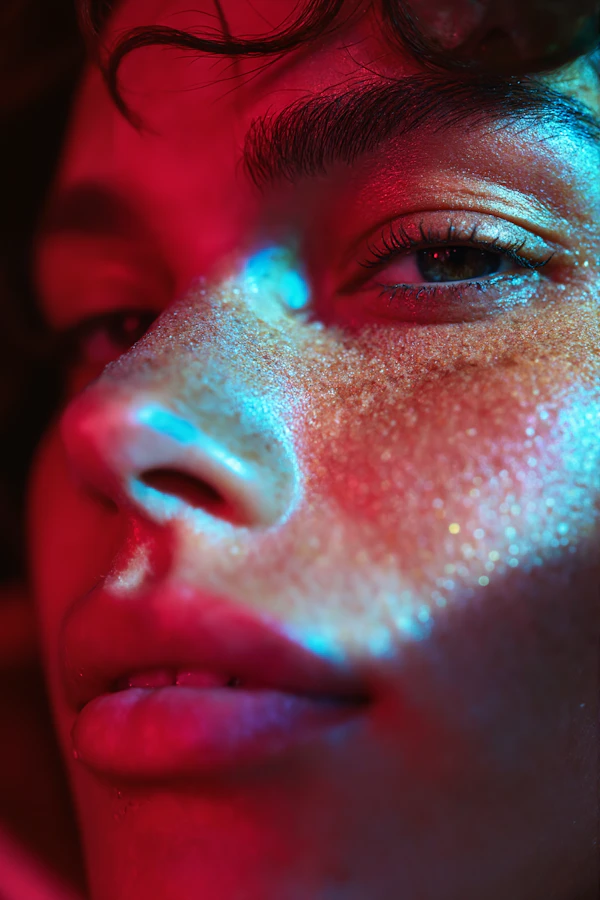 Dramatic Face Close-Up
