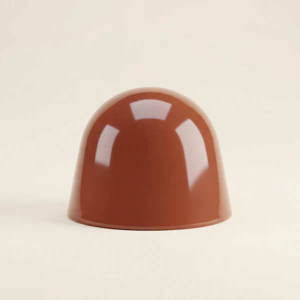 Glossy Brown Dome