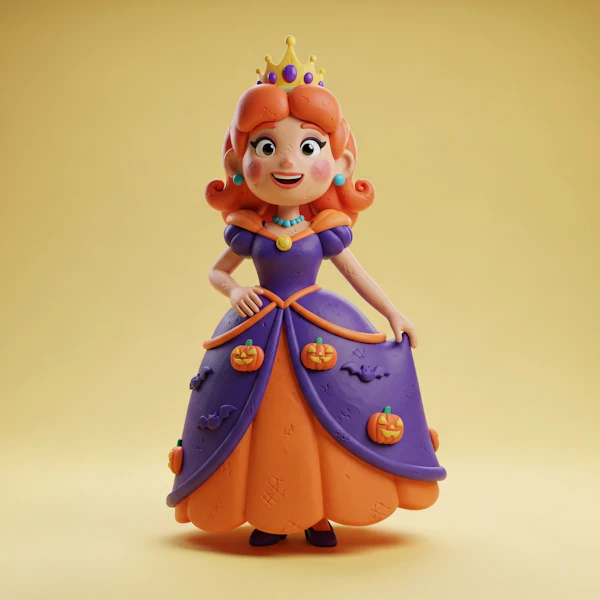 Cheerful Princess Figurine