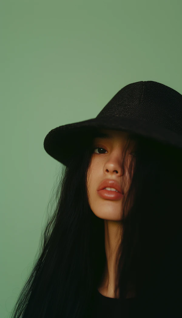 Portrait with Black Hat