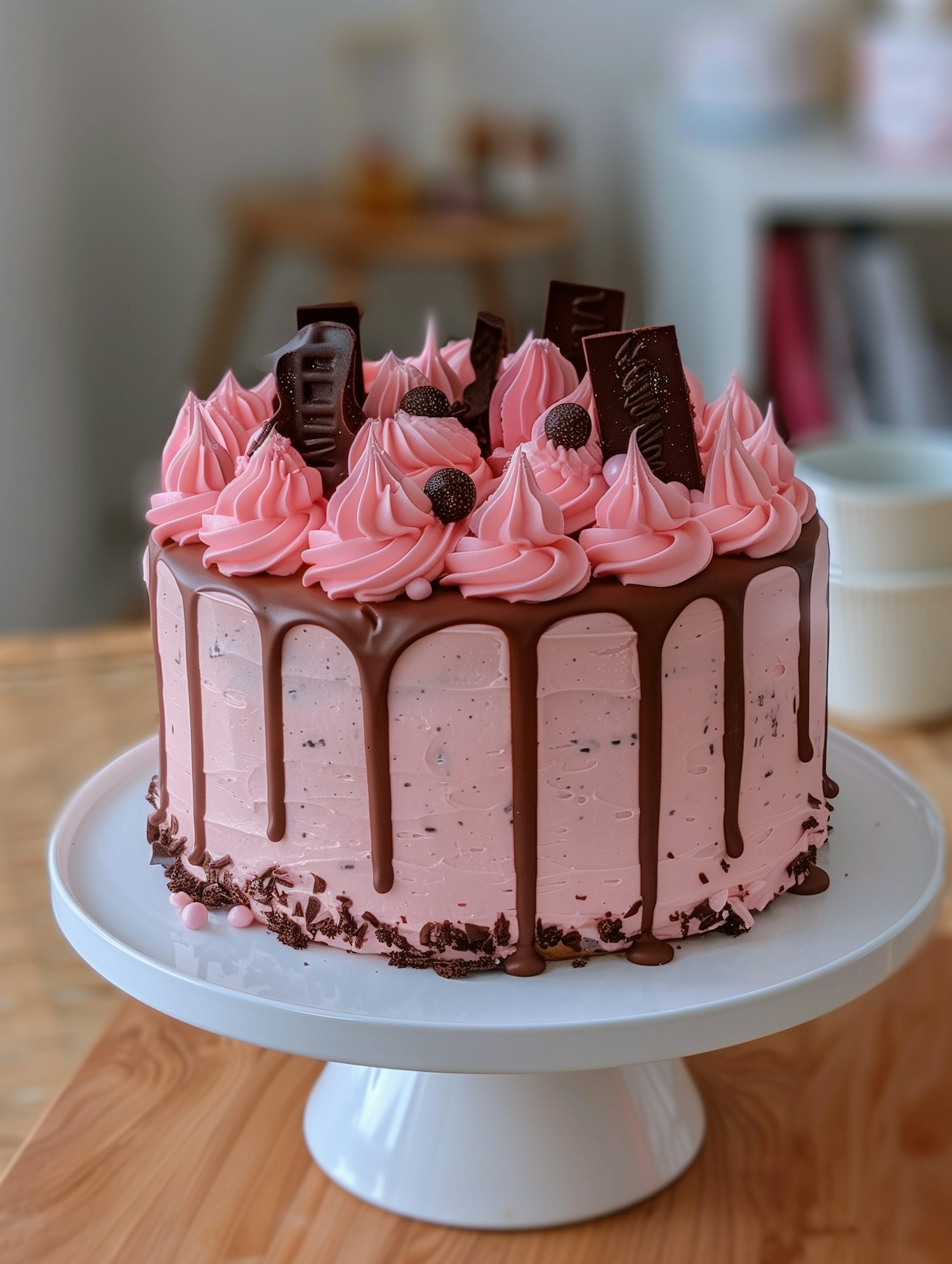 Vibrant Pink Celebration Cake