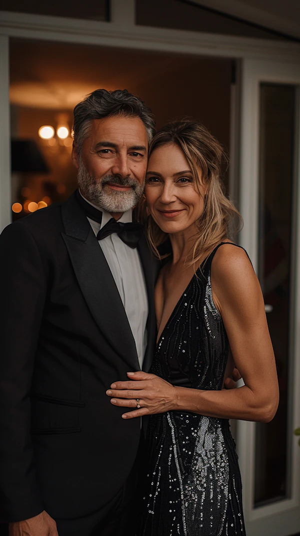 Elegant Older Couple at Formal Event