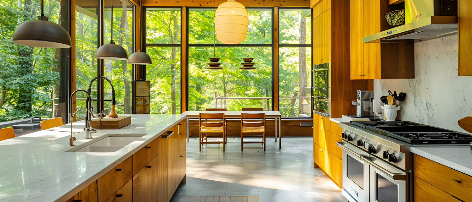 Modern Kitchen with Natural Light