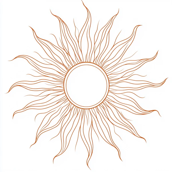 Minimalist Sun Design