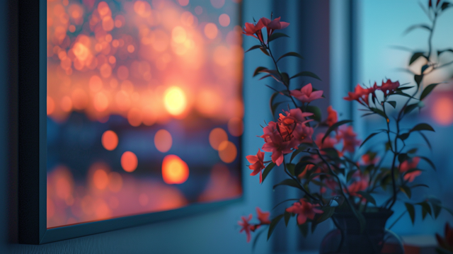 Serene Twilight Indoor Flowers