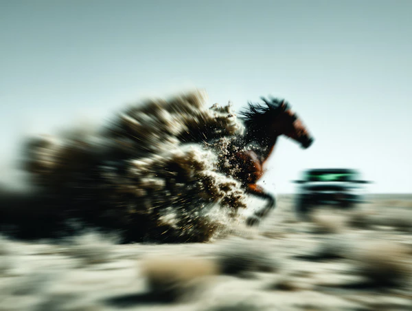 Galloping Horse Scene