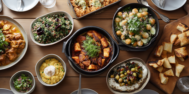Vibrant Food Spread