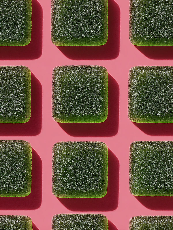 Green Gummies Grid