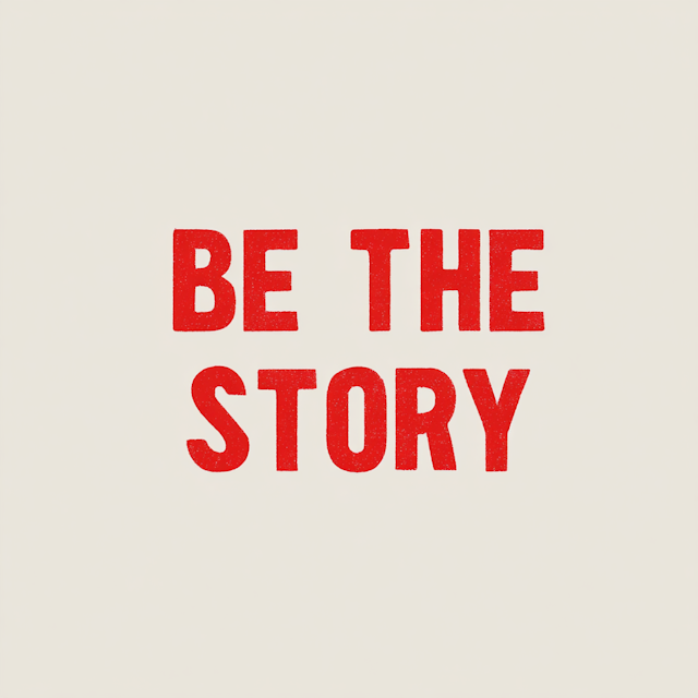 Be The Story Text Art