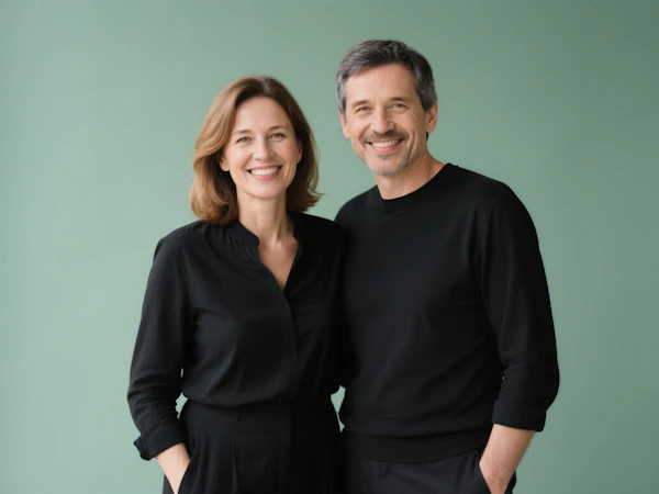 Smiling Couple Portrait