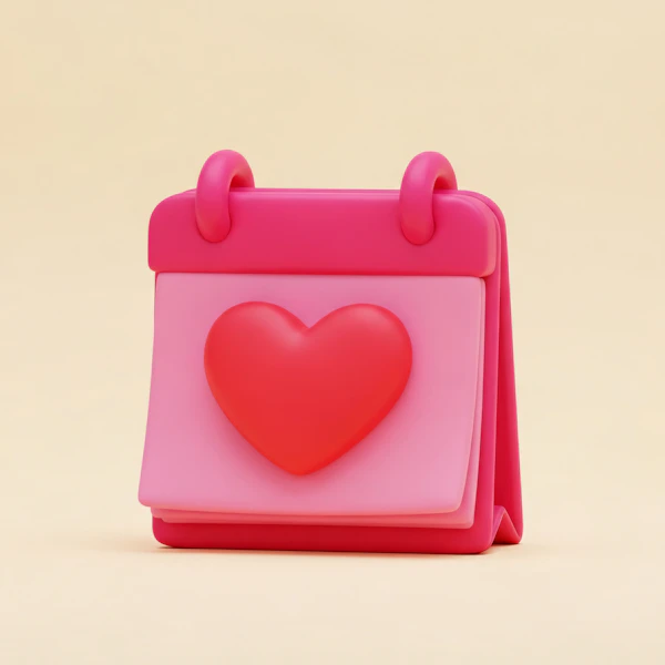 Heart Calendar Design