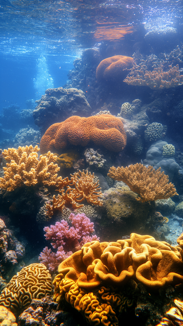 Vibrant Underwater Coral Landscape