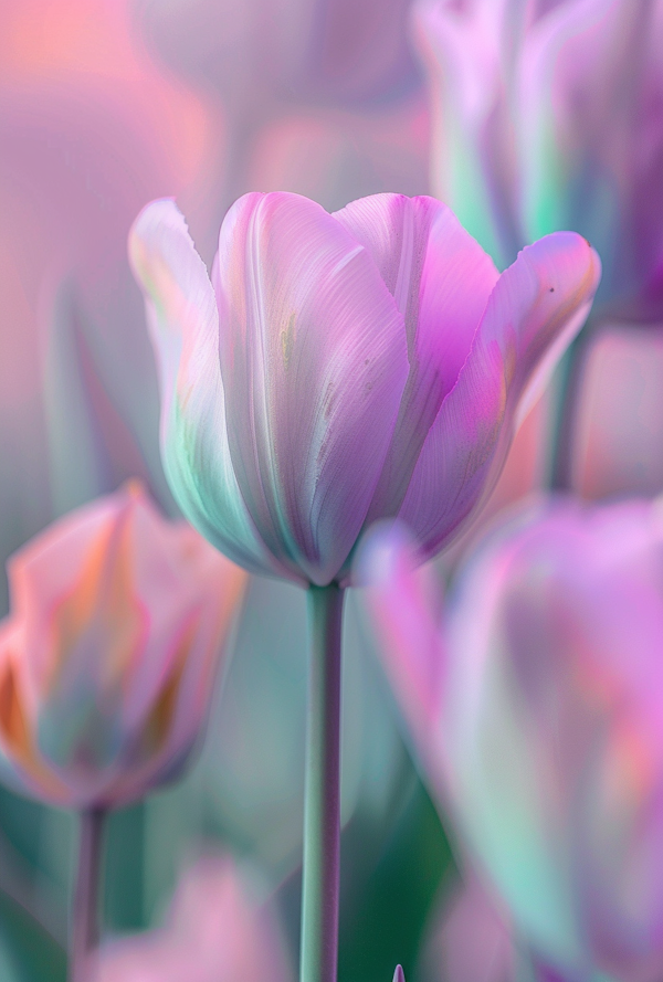 Ethereal Tulips in Soft Focus