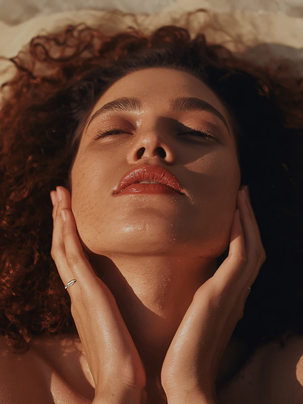 Serene Sunlit Portrait