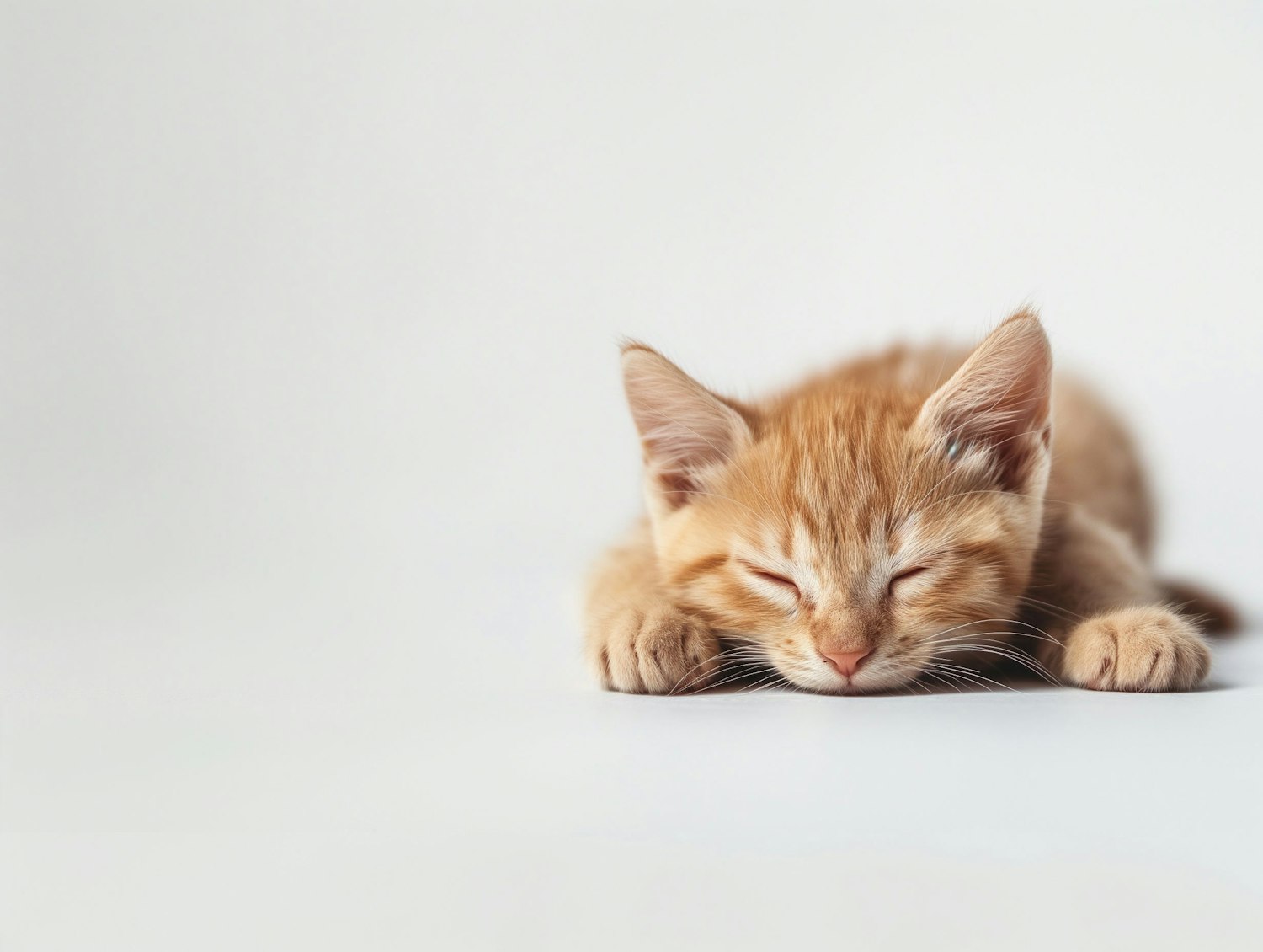 Peaceful Orange Tabby Kitten