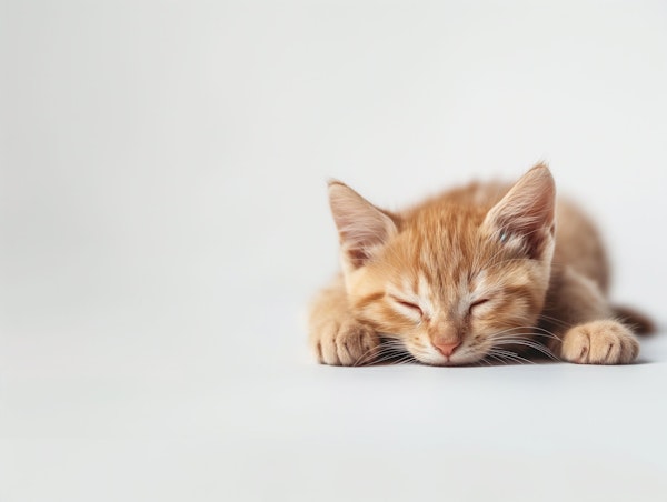 Peaceful Orange Tabby Kitten