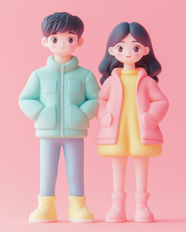 Cartoon Characters Duo