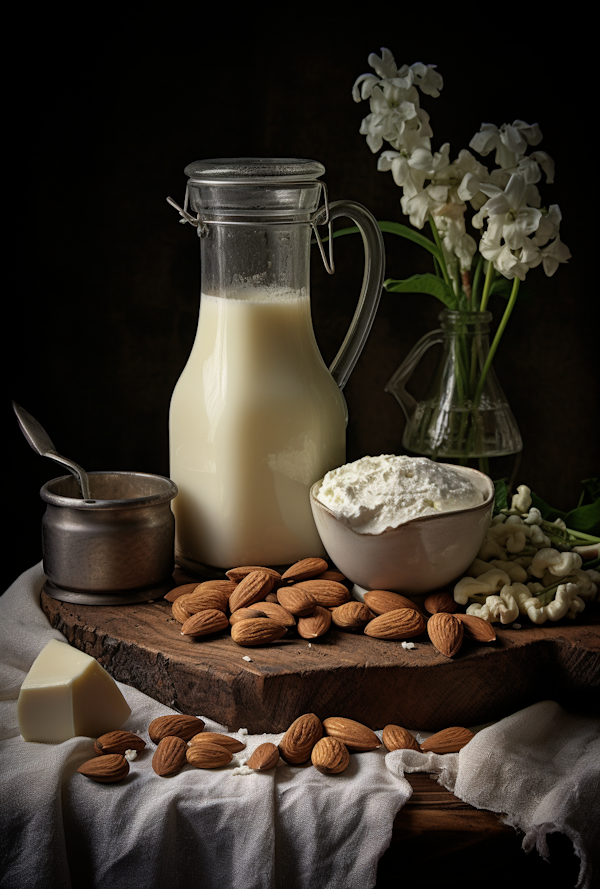 Rustic Dairy Delights Still Life