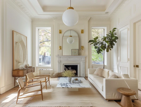 Elegant and Natural-light filled Living Room
