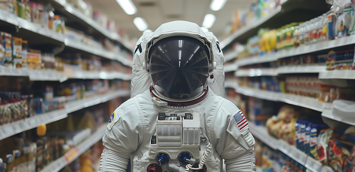 Astronaut in the Grocery Store