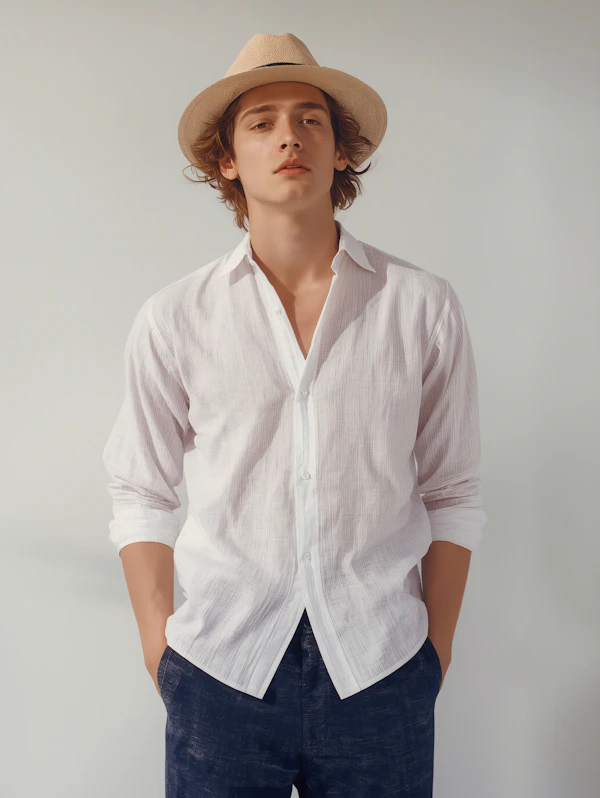 Man in Straw Hat