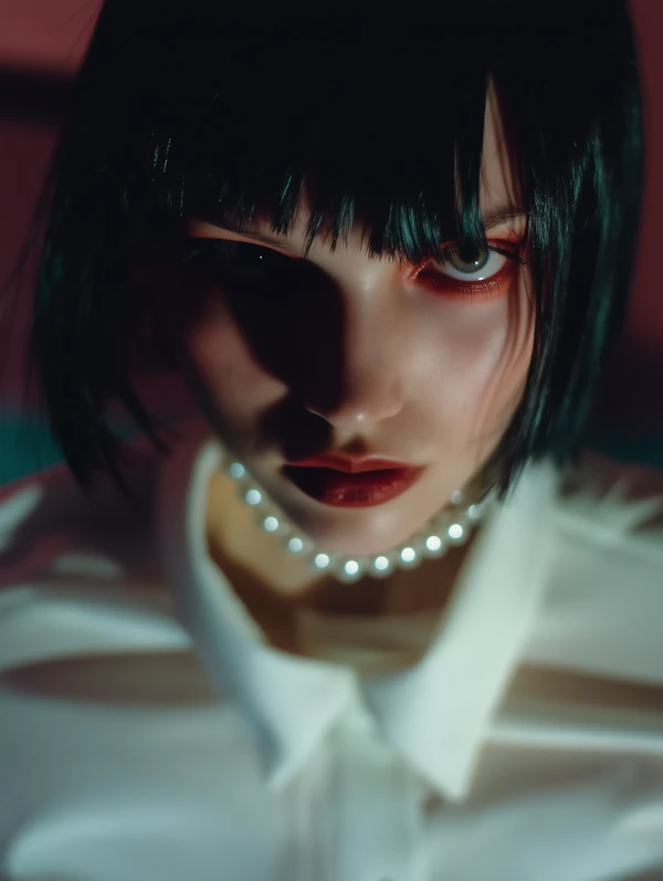 Dramatic Portrait Close-Up