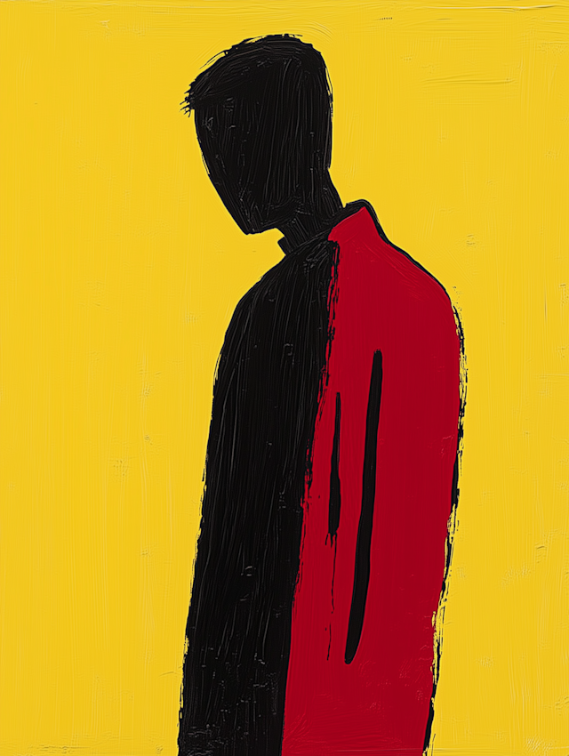 Silhouette on Yellow