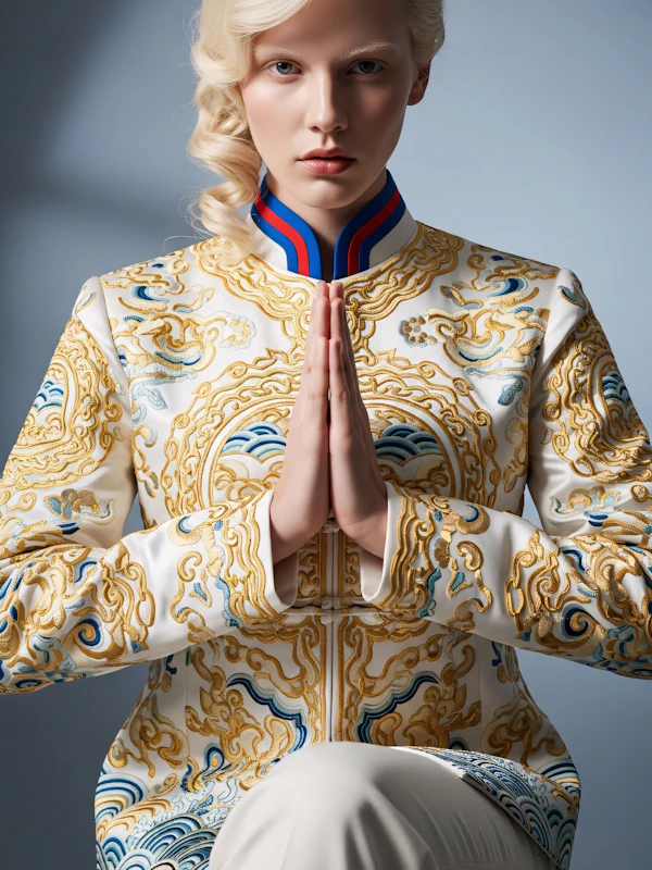 Elegant Prayer Pose