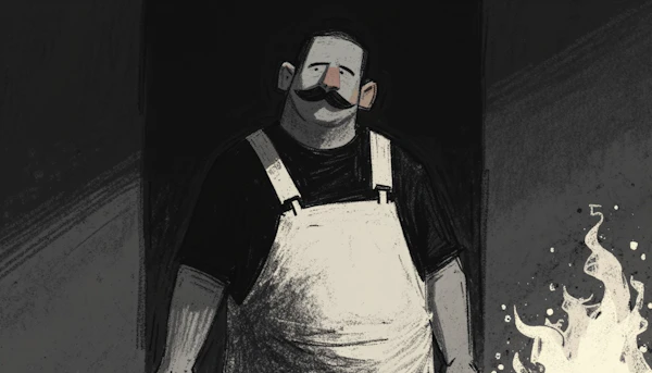 Man in Dim Lighting