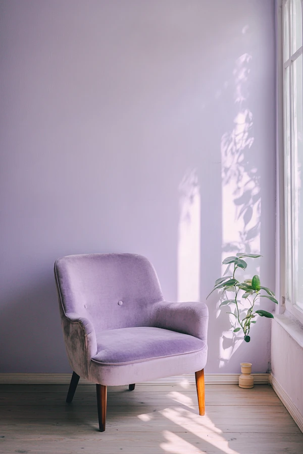Cozy Purple Armchair