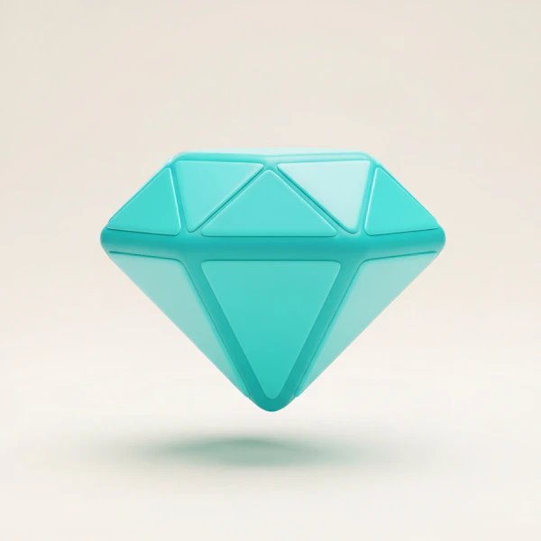 Turquoise Diamond Render