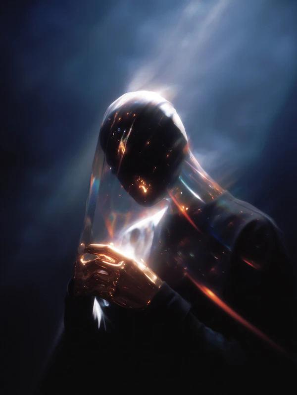 Ethereal Metallic Figure