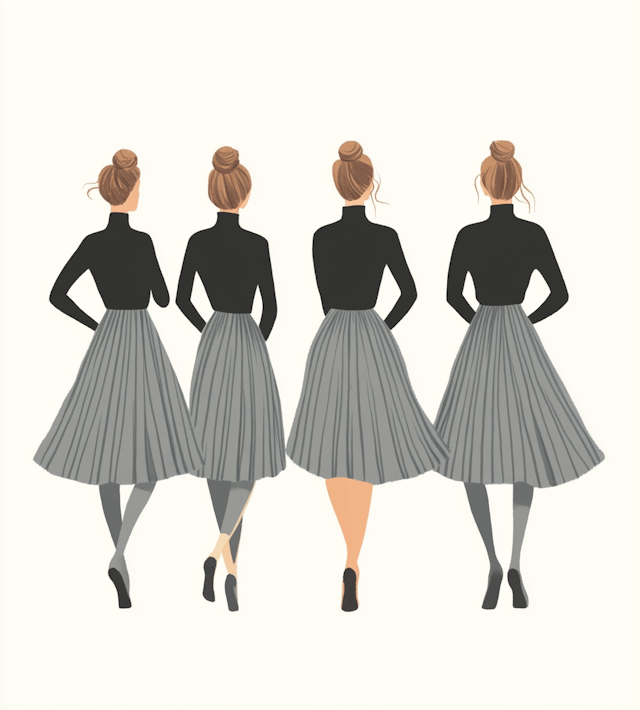 Symmetrical Women in Fashion