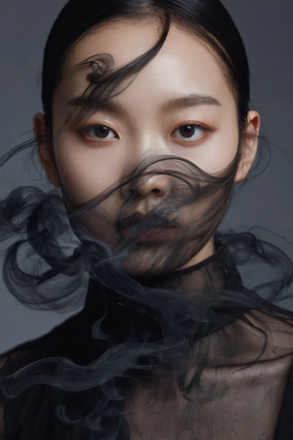 Ethereal Veil Portrait