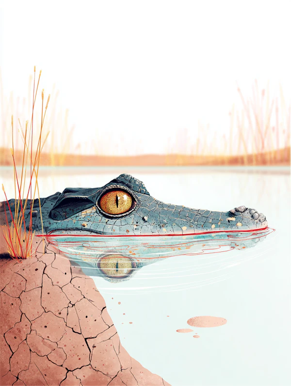Crocodile in Wetlands