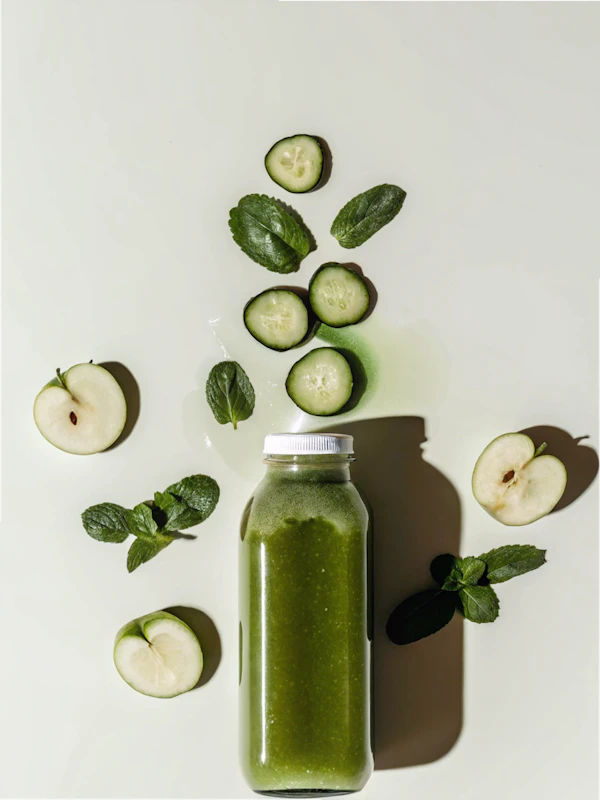 Green Smoothie Flat Lay