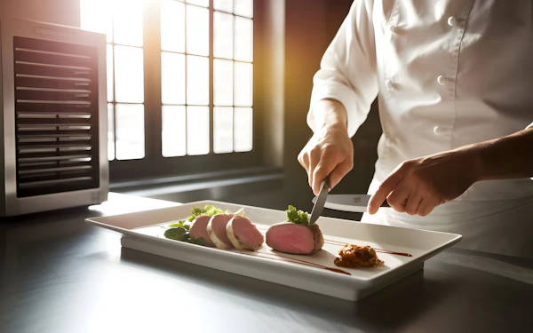 Chef Slicing Meat